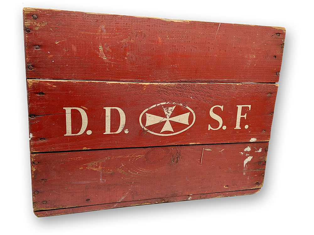 D.D.S.F trækasse – De Danske Spritfabrikker Loppefund 2