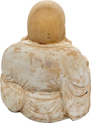 Lys Buddha træfigur – 40 cm Dekoration 2