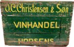 Vinkasse af træ – O.C Christensen Vinhandel Loppefund 7