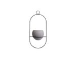 Kera hængende urtepotteskjuler – Lysegrå/Sort – Keramik – House of Sander Dekoration 4