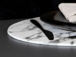 Oval dækkeserviet – Hvid marmor look – HARD – Imiteret læder – House of Sander Dækkeservietter 7