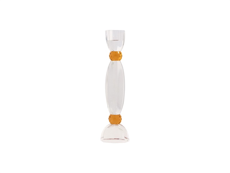 Anemone lysestage – rav 22 cm – Glas – House of Sander Dekoration 2
