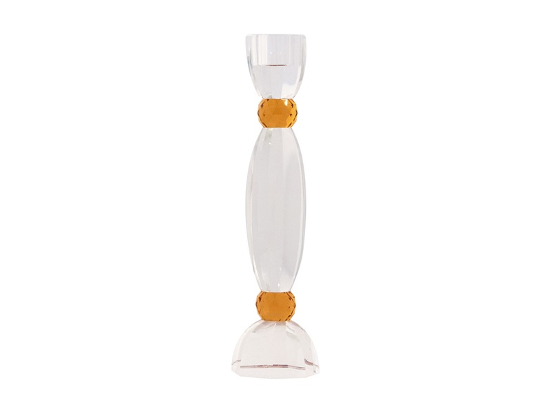 Anemone lysestage – rav 25 cm – Glas – House of Sander Dekoration 2