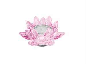 Snerle lysestage – pink – Glas – House of Sander Dekoration 5