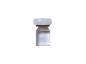Honeysuckle fyrfadsstage – regnbue/peach/Hvid – Glas – House of Sander Dekoration