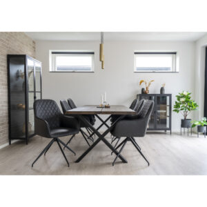 Harbo Spisebordsstol m. Drejefod – Mørkegrå – House Nordic Spisebordsstole 2
