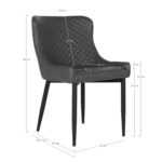 Boston Spisebordsstol – Mørkegrå – House Nordic Spisebordsstole 11