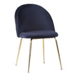 Geneve Velour Spisebordsstol – Blå – House Nordic Spisebordsstole 7