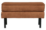 BEPUREHOME Rodeo puf - cognac stof (84x54)