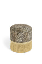BOLD MONKEY My Lover And Best Friend puf, rund – multifarvet osmannisk panter polyester med frynser - Kategori: 4 BOLD MONKEY My Lover And Best Friend puf, rund - multifarvet osmannisk panter polyester med frynser
