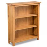 Bogreol i 3 niveauer 70×22,5×82 cm massivt egetræ - Kategori: 4 Bogreol i 3 niveauer 70x22,5x82 cm massivt egetræ