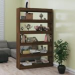 Bogreol/rumdeler 100x30x166 cm brun egetræ - Kategori: 4 Bogreol/rumdeler 100x30x166 cm brun egetræ