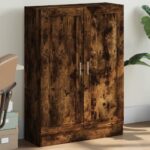 Bogskab 82,5×30,5×115 cm konstrueret træ røget egetræ - Kategori: 4 Bogskab 82,5x30,5x115 cm konstrueret træ røget egetræ