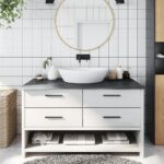 Bordplade til badeværelse 100x60x2 cm massivt træ mørkebrun - Kategori: 4 Bordplade til badeværelse 100x60x2 cm massivt træ mørkebrun