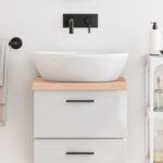 Bordplade til badeværelse 40x30x(2-4) cm massivt træ ubehandlet - Kategori: 4 Bordplade til badeværelse 40x30x(2-4) cm massivt træ ubehandlet