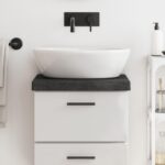 Bordplade til badeværelse 40x30x(2-6) cm massivt træ mørkebrun - Kategori: 4 Bordplade til badeværelse 40x30x(2-6) cm massivt træ mørkebrun