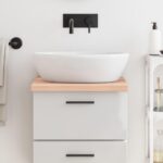Bordplade til badeværelse 40x60x(2-4) cm massivt træ ubehandlet - Kategori: 4 Bordplade til badeværelse 40x60x(2-4) cm massivt træ ubehandlet
