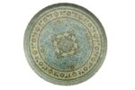 DUTCHBONE Bodega gulvtæppe, rund - grøn akryl, polyester, rayon (Ø175)
