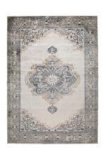 DUTCHBONE Mahal gulvtæppe, rektangulær – grå bomuld, polyester, rayon (200X300) - Kategori: 4 DUTCHBONE Mahal gulvtæppe, rektangulær - grå bomuld, polyester, rayon (200X300)