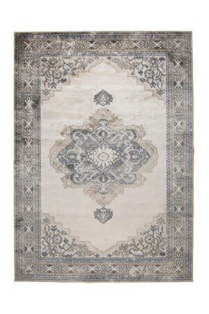 DUTCHBONE Mahal gulvtæppe, rektangulær - grå bomuld, polyester, rayon (200X300)
