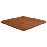 Firkantet bordplade 40x40x1,5 cm behandlet massivt eg mørkebrun - Kategori: 4 Firkantet bordplade 40x40x1,5 cm behandlet massivt eg mørkebrun