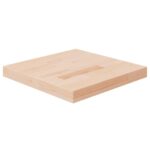 Firkantet bordplade 40x40x4 cm ubehandlet massivt egetræ - Kategori: 4 Firkantet bordplade 40x40x4 cm ubehandlet massivt egetræ