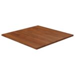 Firkantet bordplade 60x60x1,5 cm behandlet massivt eg mørkebrun - Kategori: 4 Firkantet bordplade 60x60x1,5 cm behandlet massivt eg mørkebrun