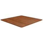 Firkantet bordplade 80x80x1,5 cm behandlet massivt eg mørkebrun - Kategori: 4 Firkantet bordplade 80x80x1,5 cm behandlet massivt eg mørkebrun