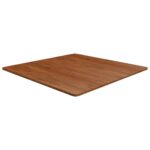 Firkantet bordplade 90x90x1,5 cm behandlet massivt eg mørkebrun - Kategori: 4 Firkantet bordplade 90x90x1,5 cm behandlet massivt eg mørkebrun