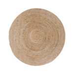 HOUSE NORDIC Bombay gulvtæppe - natur bomuld/jute, rund (Ø90)