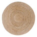HOUSE NORDIC Bombay gulvtæppe – natur jute/bomuld, rundt (Ø180) - Kategori: Stilfulde plaids og tæpper 4 HOUSE NORDIC Bombay gulvtæppe - natur jute/bomuld, rundt (Ø180)