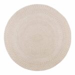 HOUSE NORDIC Menorca gulvtæppe, rund – sand genanvendt plastik (Ø180) - Kategori: Stilfulde plaids og tæpper 4 HOUSE NORDIC Menorca gulvtæppe, rund - sand genanvendt plastik (Ø180)