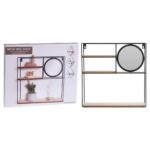 H&S Collection væghylde med spejl 40x10x40 cm - Kategori: 4 H&S Collection væghylde med spejl 40x10x40 cm