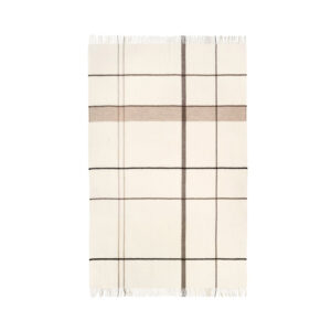 KRISTINA DAM STUDIO Gradient Throw plaid - beige alpaca og uld (240x140)