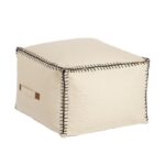 LAFORMA Anahi puf, rektangulær - beige bomuld (45x30)