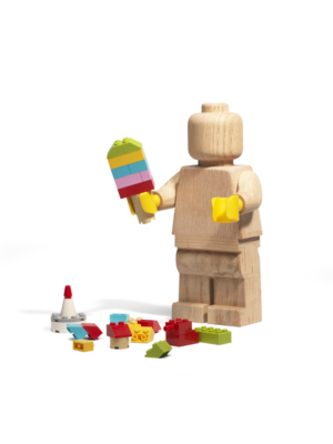 LEGO Stor minifigur i træ, skala 5:1 - Sæbebehandlet egetræ