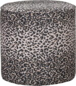 Megan, Puf, sort/beige, H46x46x46 cm - Kategori: Komfortable og praktiske puffer 4 Megan, Puf, sort/beige, H46x46x46 cm