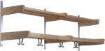 Meja, Hattehylde med 2 plan, hvidolieret egetræ, H38x115 cm - Kategori: 4 Meja, Hattehylde med 2 plan, hvidolieret egetræ, H38x115 cm