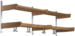 Meja, Hattehylde med 2 plan, lakeret egetræ, H38x115 cm - Kategori: 4 Meja, Hattehylde med 2 plan, lakeret egetræ, H38x115 cm