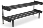 Meja, Skohylde, sortbejdset egetræ, H37,5×90 cm - Kategori: Egetræshylder til hjemmet 4 Meja, Skohylde, sortbejdset egetræ, H37,5x90 cm