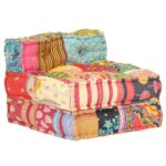 Modulpuf stof patchwork - Kategori: Komfortable og praktiske puffer 4 Modulpuf stof patchwork