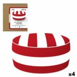 Oppustelig puf Aktive Stribet Kolonistil 53 x 23 x 53 cm (4 enheder) - Kategori: Komfortable og praktiske puffer 4 Oppustelig puf Aktive Stribet Kolonistil 53 x 23 x 53 cm (4 enheder)