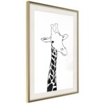 Plakat – Plaid Neck – 20 x 30 cm – Guldramme med passepartout - Kategori: 4 Plakat - Plaid Neck - 20 x 30 cm - Guldramme med passepartout