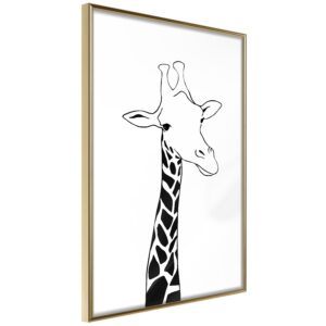 Plakat - Plaid Neck - 30 x 45 cm - Guldramme