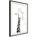 Plakat - Plaid Neck - 30 x 45 cm - Sort ramme med passepartout