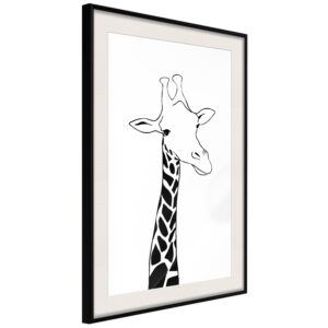 Plakat - Plaid Neck - 40 x 60 cm - Sort ramme med passepartout