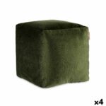 Puf Fløjl Grøn 30 x 30 x 30 cm (4 enheder) - Kategori: 4 Puf Fløjl Grøn 30 x 30 x 30 cm (4 enheder)