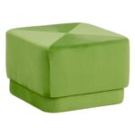 Puf Syntetisk stof Træ Grøn 60 x 60 x 40 cm - Kategori: 4 Puf Syntetisk stof Træ Grøn 60 x 60 x 40 cm
