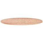Rund bordplade Ø60×1,5 cm ubehandlet massivt egetræ - Kategori: 4 Rund bordplade Ø60x1,5 cm ubehandlet massivt egetræ