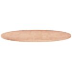 Rund bordplade Ø80×1,5 cm ubehandlet massivt egetræ - Kategori: 4 Rund bordplade Ø80x1,5 cm ubehandlet massivt egetræ